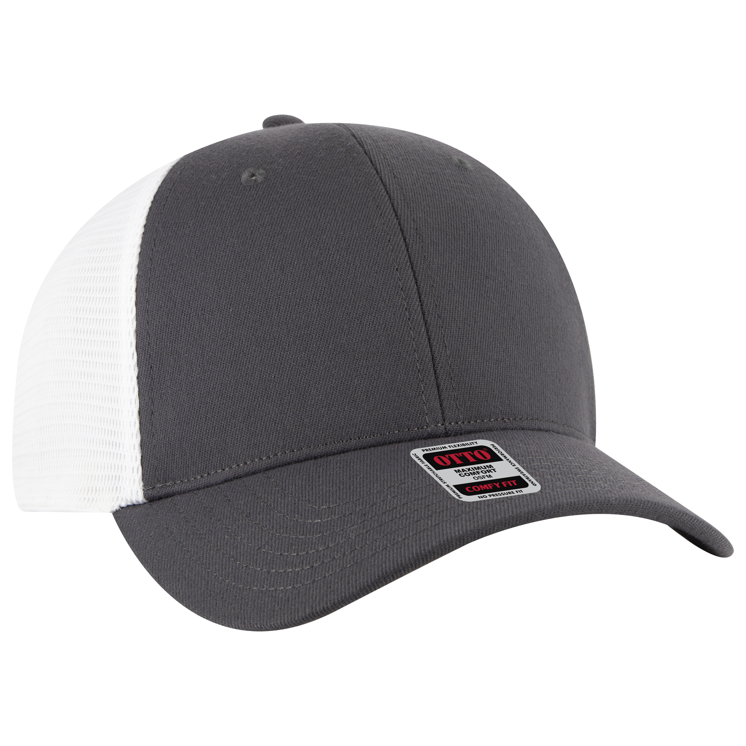 OTTO CAP® OTTO COMFY FIT® 6 Panel Low Profile Mesh Back Trucker Hat 9