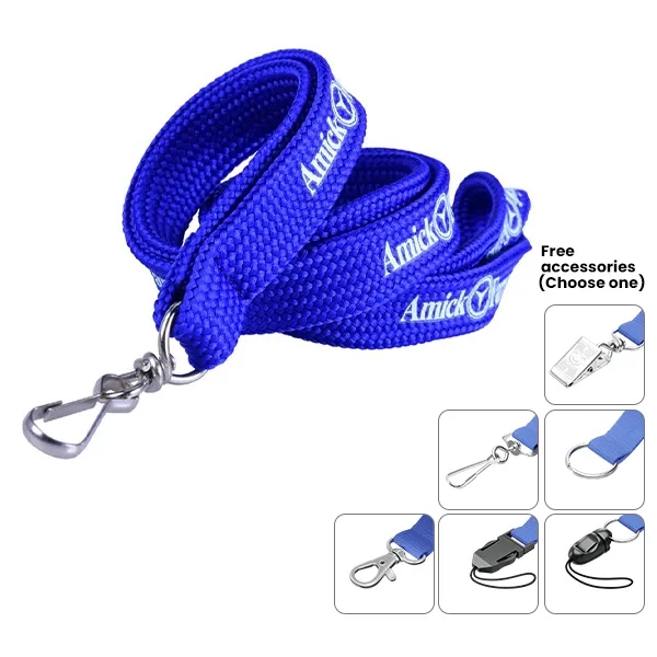 5/8" Imprinted Tubular Lanyards 1