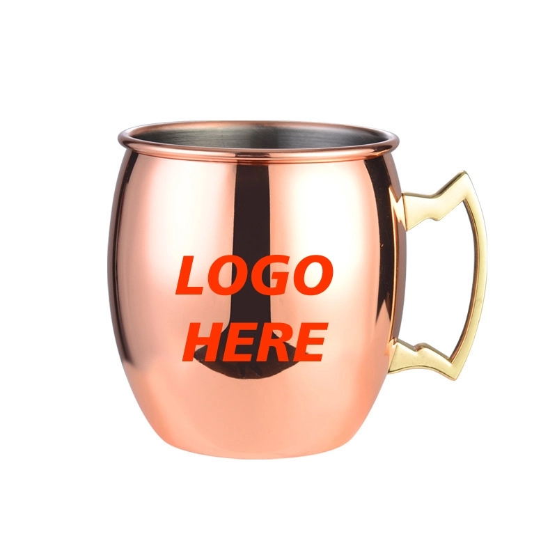 Custom 18 oz Stainless Steel Moscow Mule Mug 2