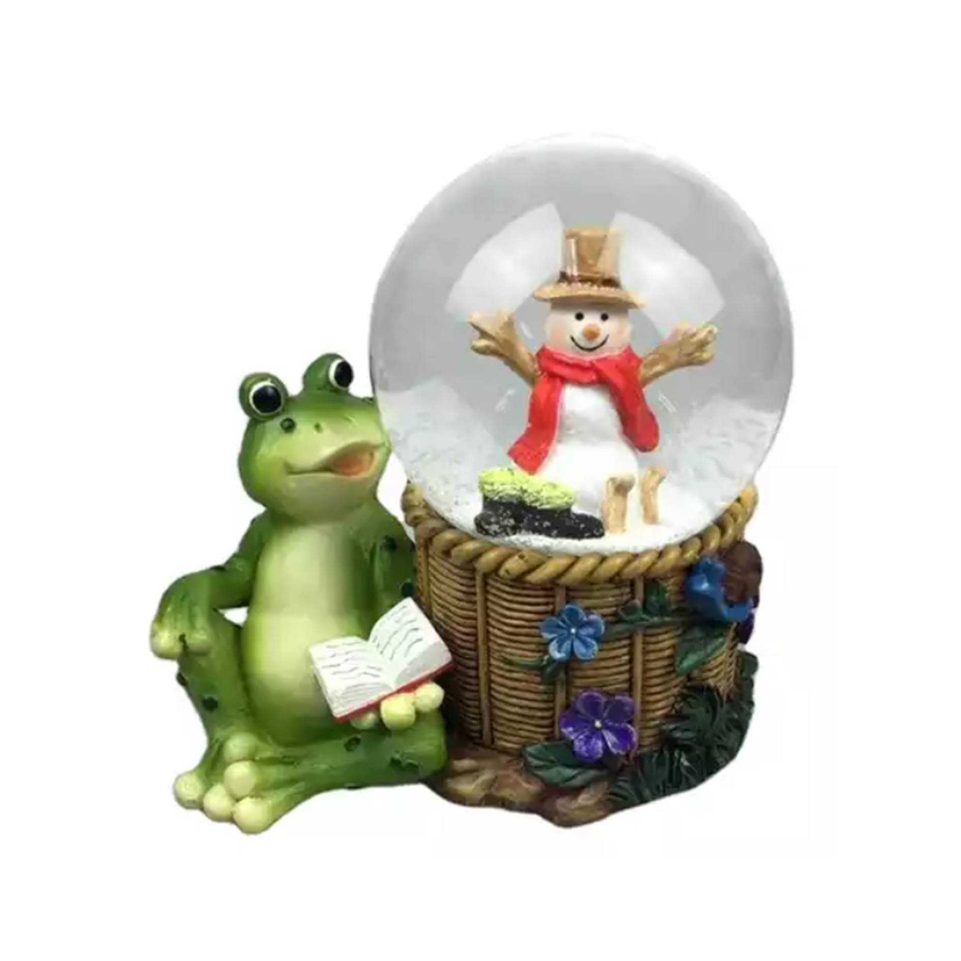 Custom Resin Frog Snow Globe 2