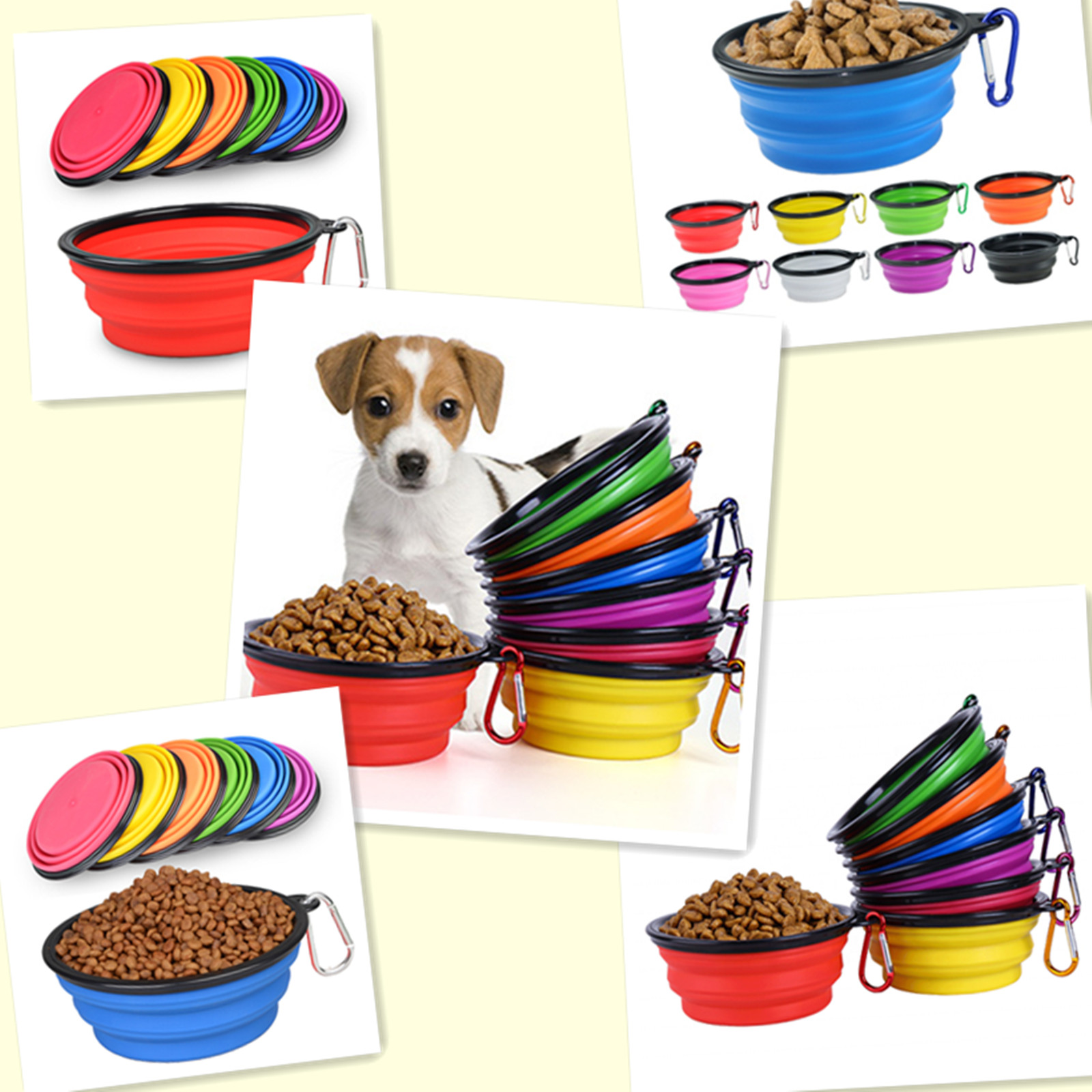 Collapsible Silicone Pet Bowl 2