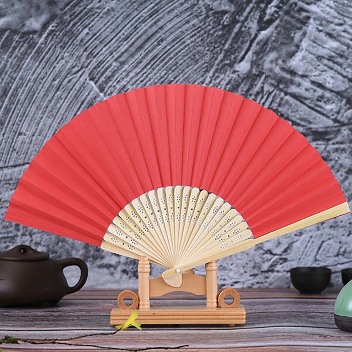 Handheld Folding Paper Fan 6