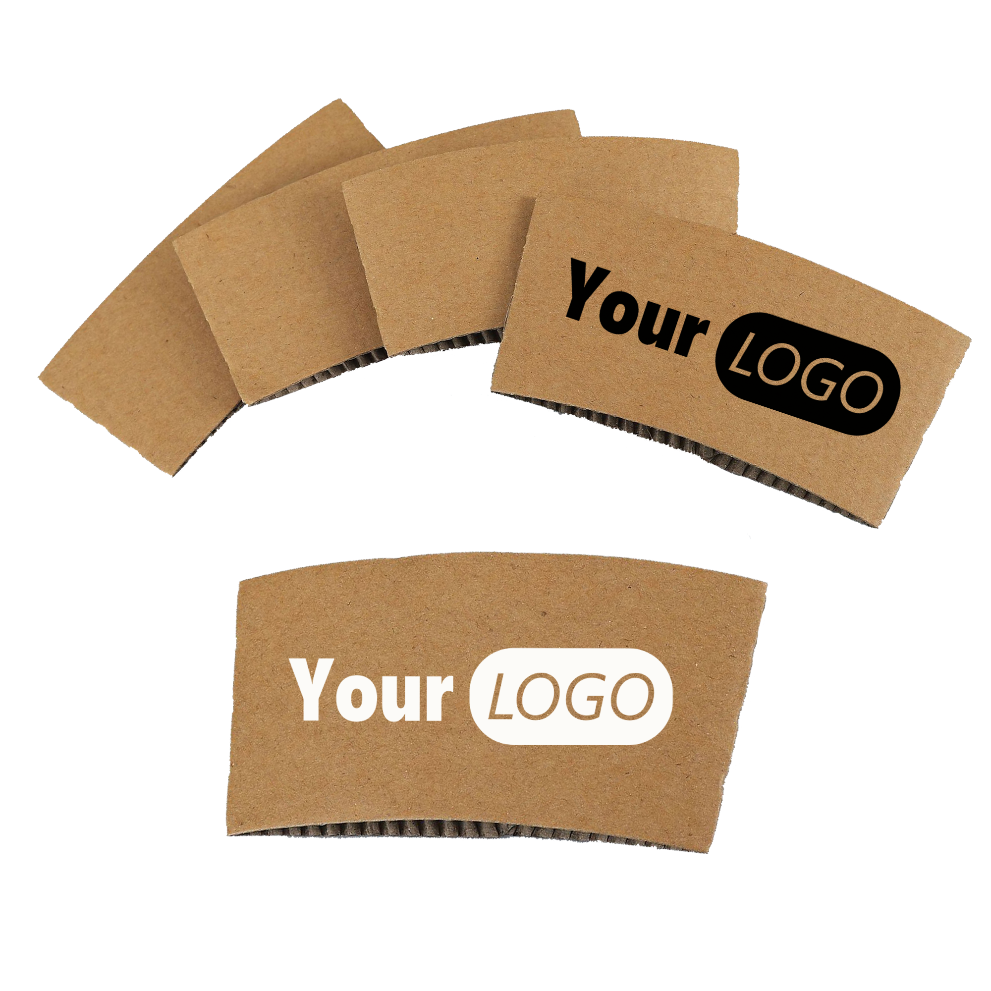 Premium Custom Printed Kraft Coffee Sleeves 3