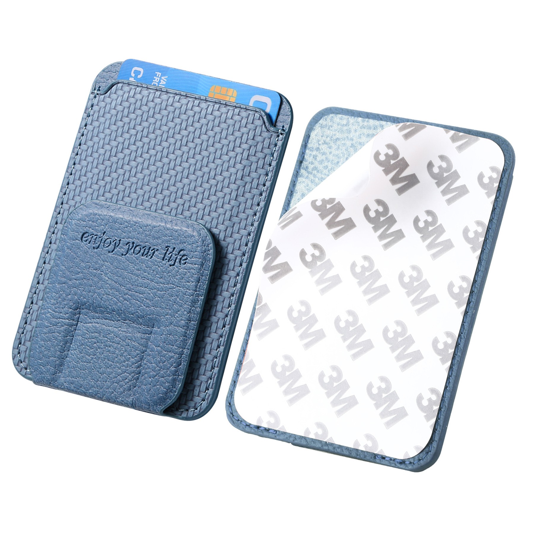 Multi-Functional Carbon Fiber Phone Holder Card Case 5