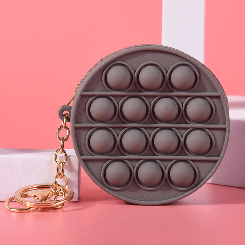 Round Shape Push Pop Headphonebag Key Chain 7