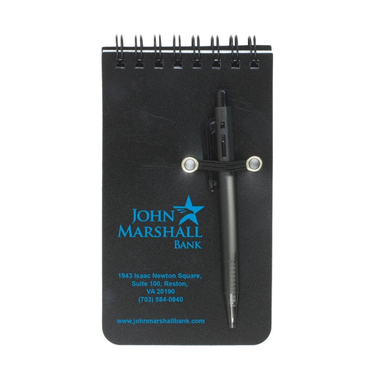 Pocket Sized Spiral Jotter Notepad Notebook with Pen 5