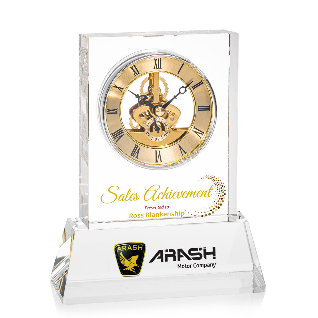Ashland VividPrint™ Clock on Base - Gold Dial 5