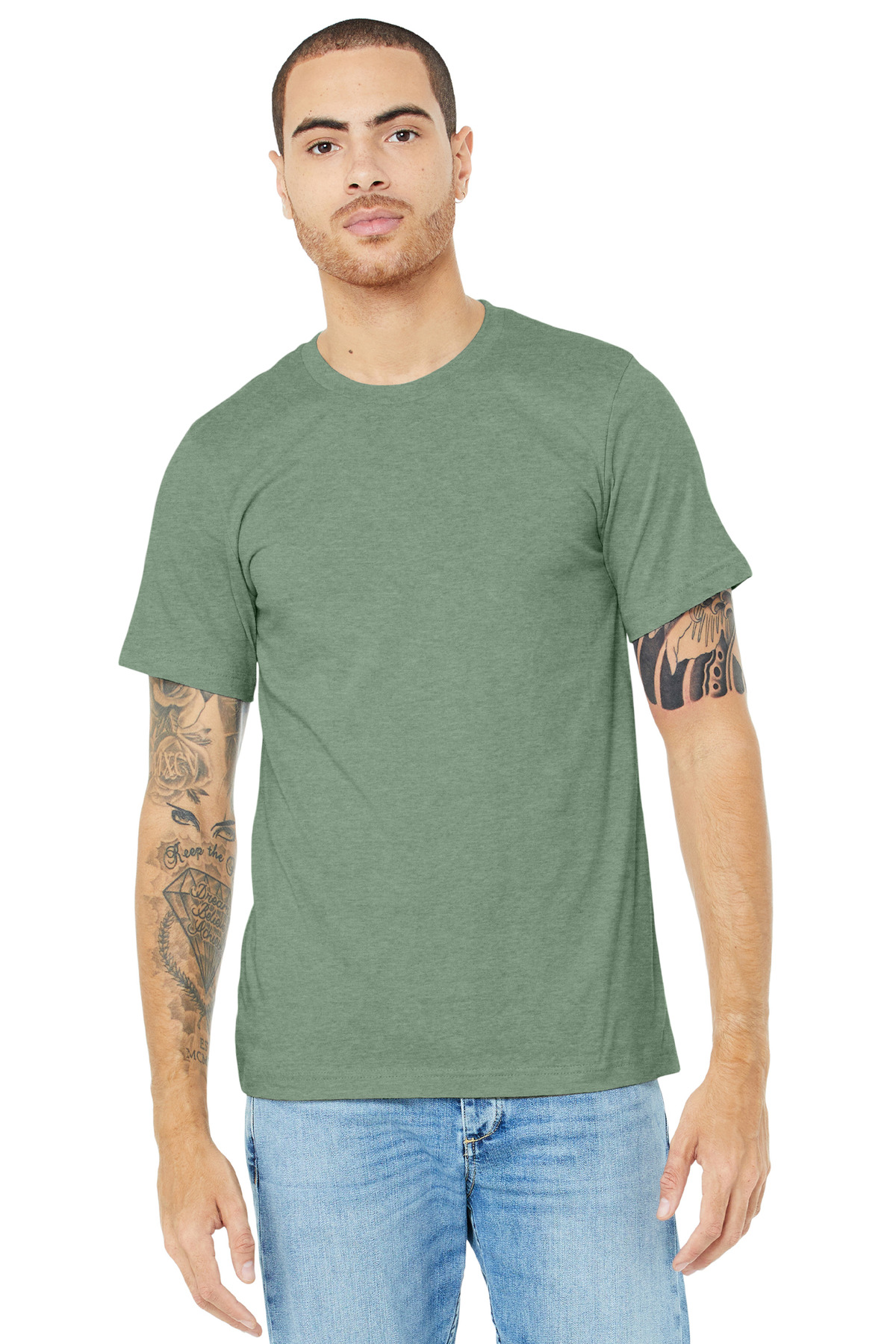 BELLA+CANVAS Unisex Heather CVC Short Sleeve Tee. BC3001CVC 471