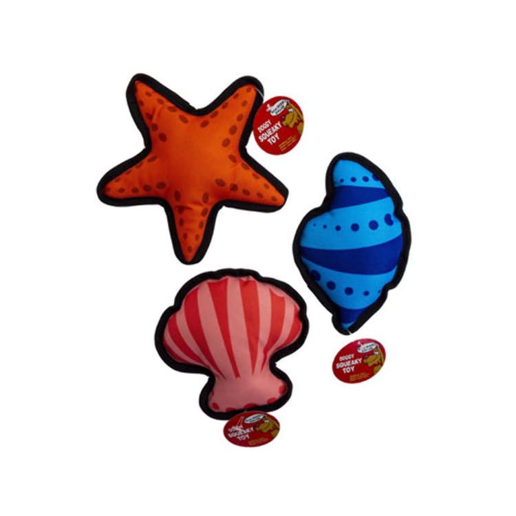 Dog Canvas Chew Toys - Seashell Patterns 2