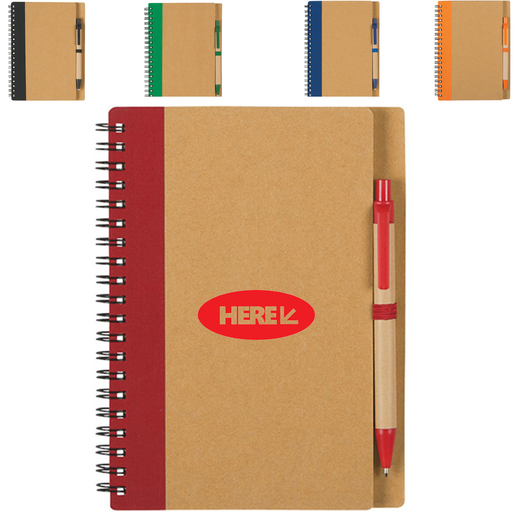 Recycled Paper Spiral Notebook 6