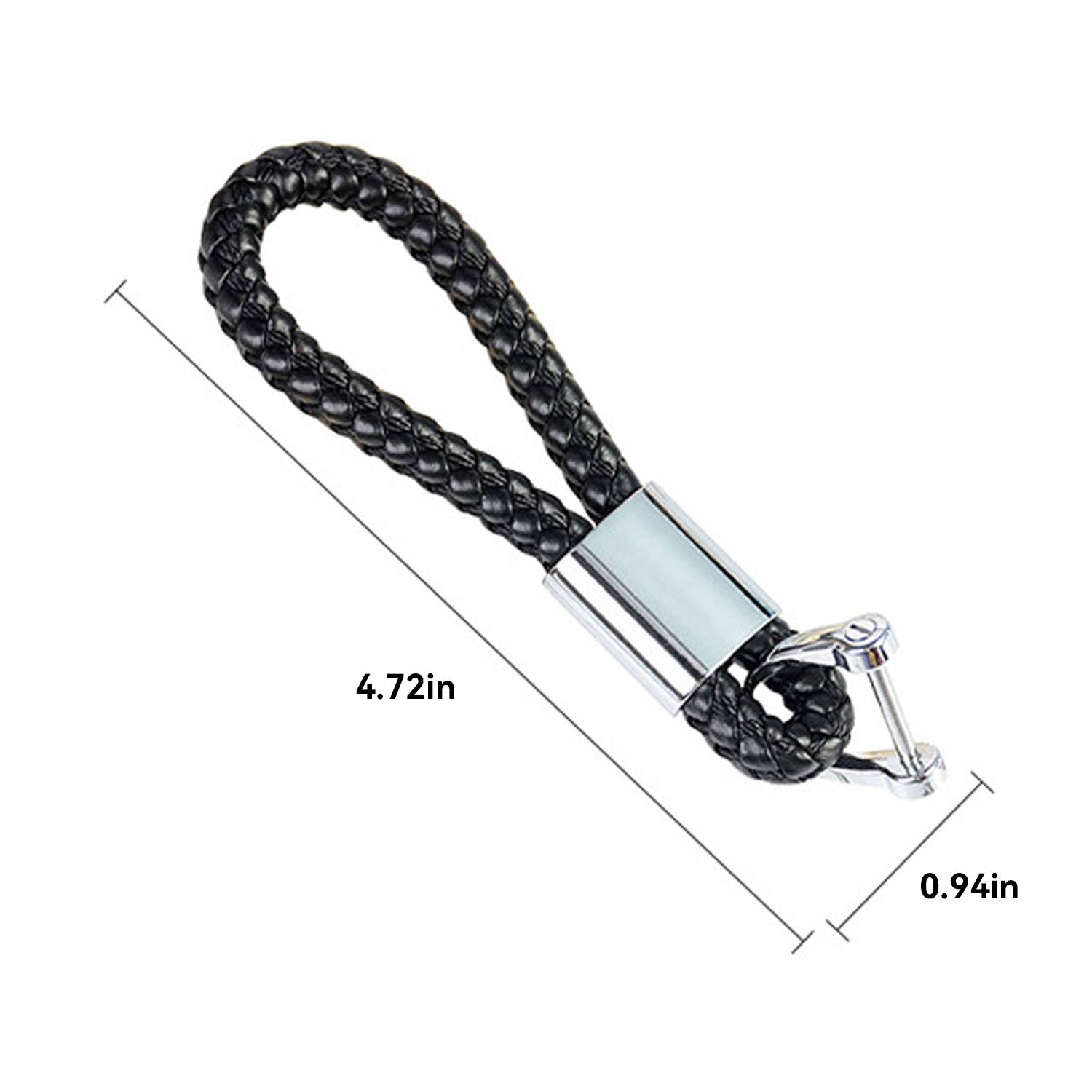 Leather Braided Keychain 1