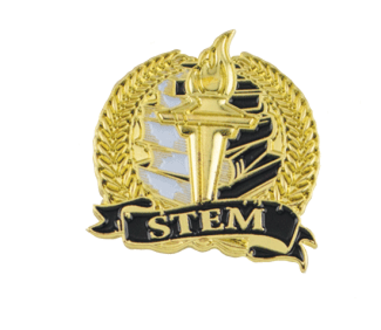 Academic Lapel Pin- STEM (1-1/8")