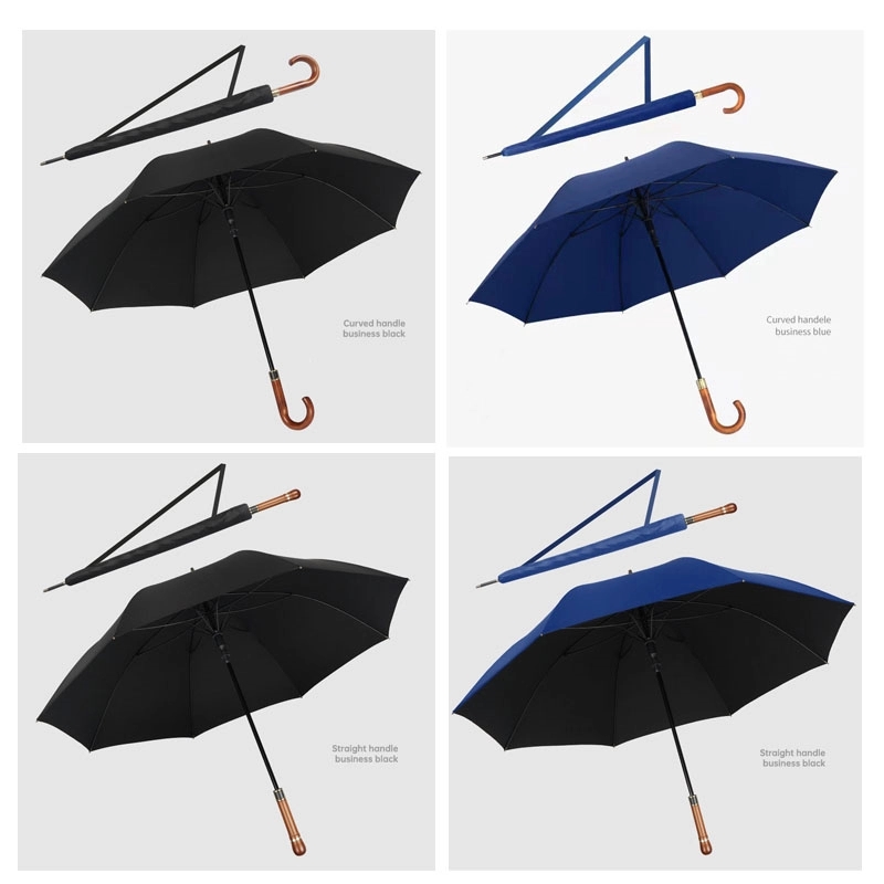 Custom Large Windproof Stick Umbrella 5