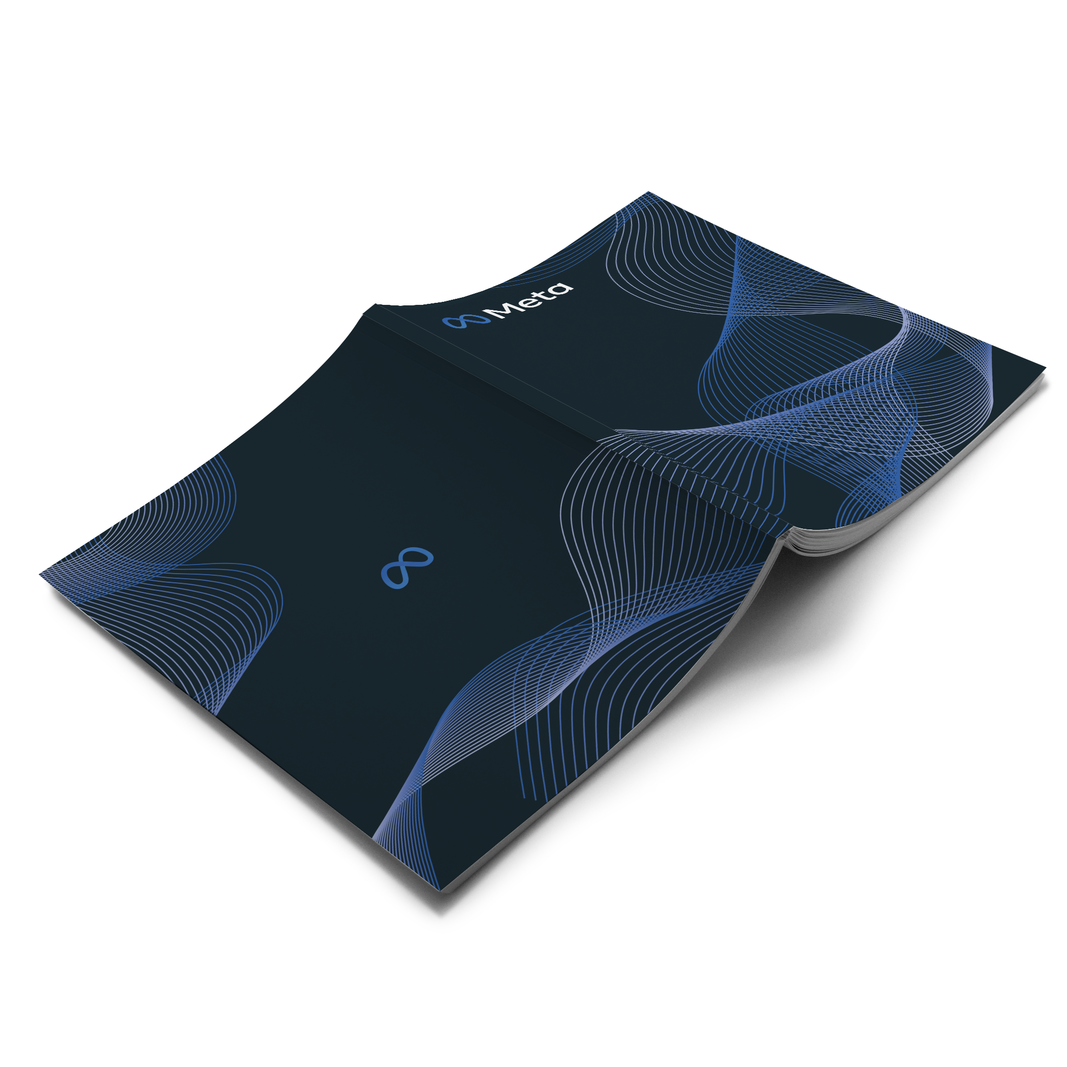 Full Color Custom Medium Softcover Layflat Notebook/Journal