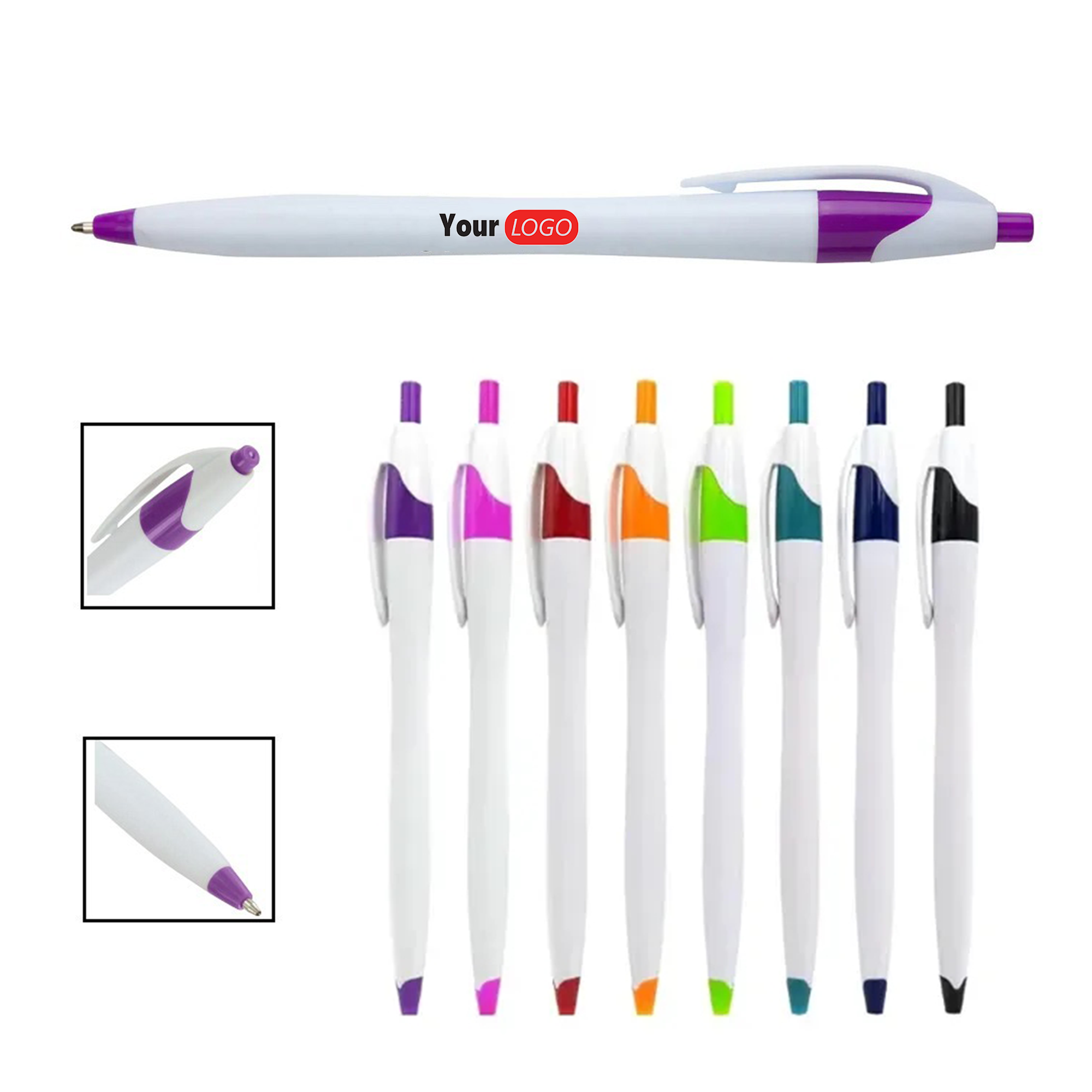 Classic Retractable Javelin Pen Plastic Ballpoint 7