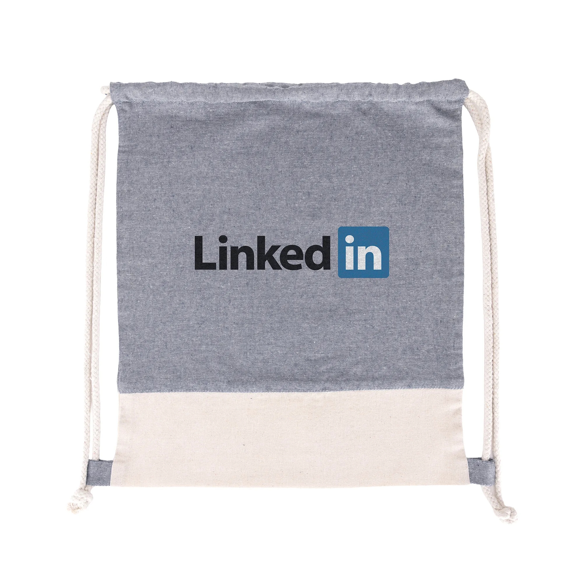 TwinTone Recycled Cotton Drawstring Bag 9