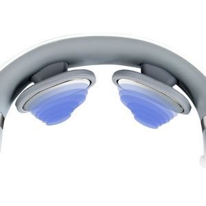 White Electric Neck Massager With Magnetic Electrode Pads 12