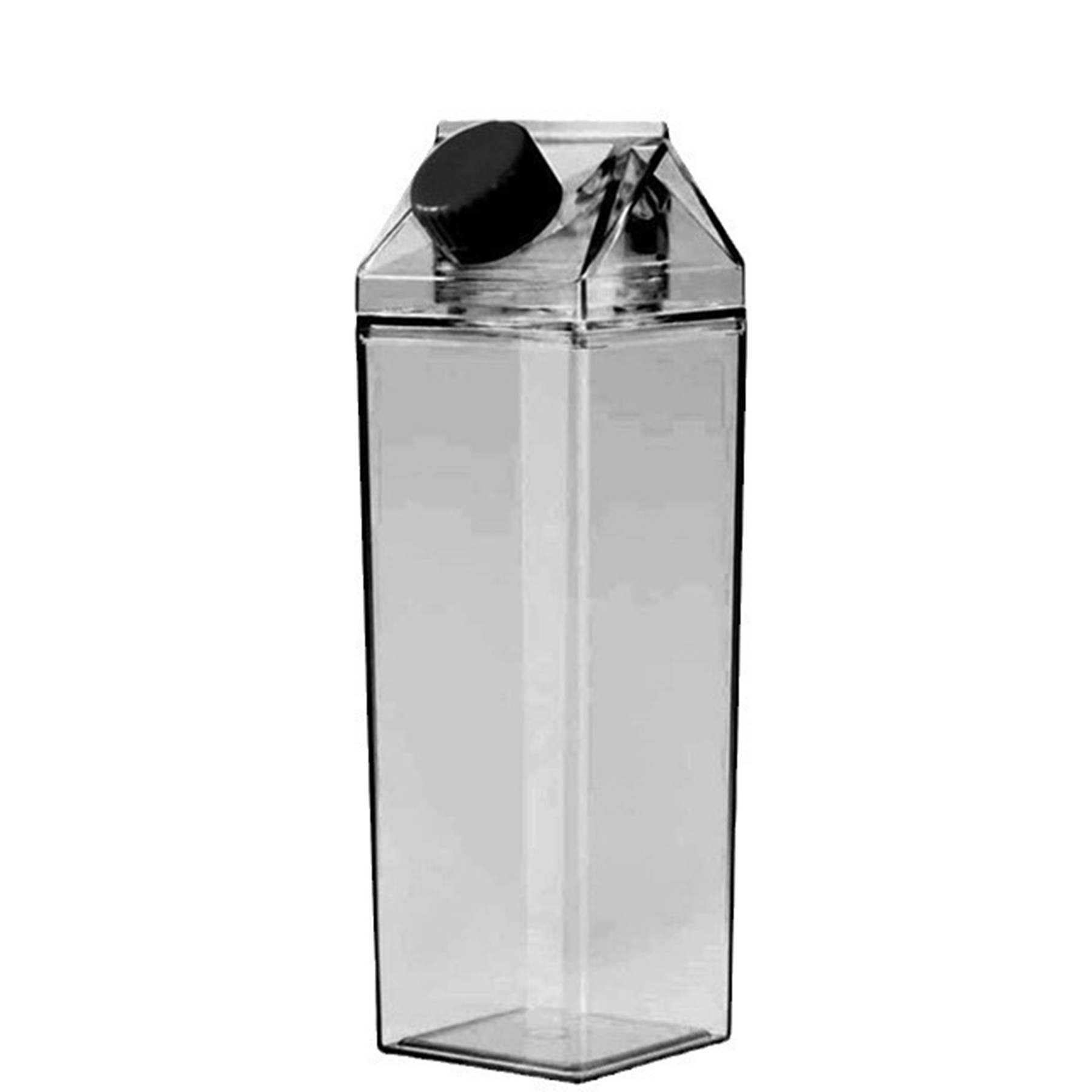 17oz Clear Plastic Square Milk Jug 4
