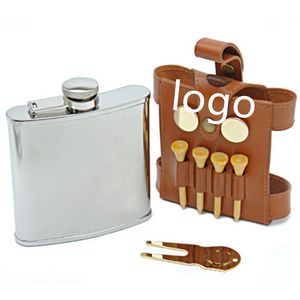 Leather Golf Tees Holder Liquor Case 5