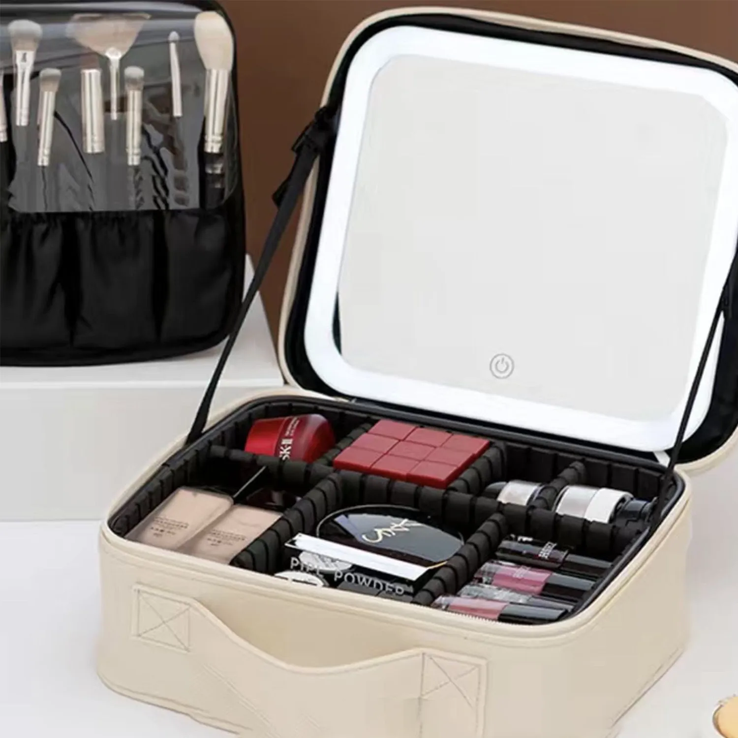 Large Cosmetic Bag With Lamp And Mirror 8