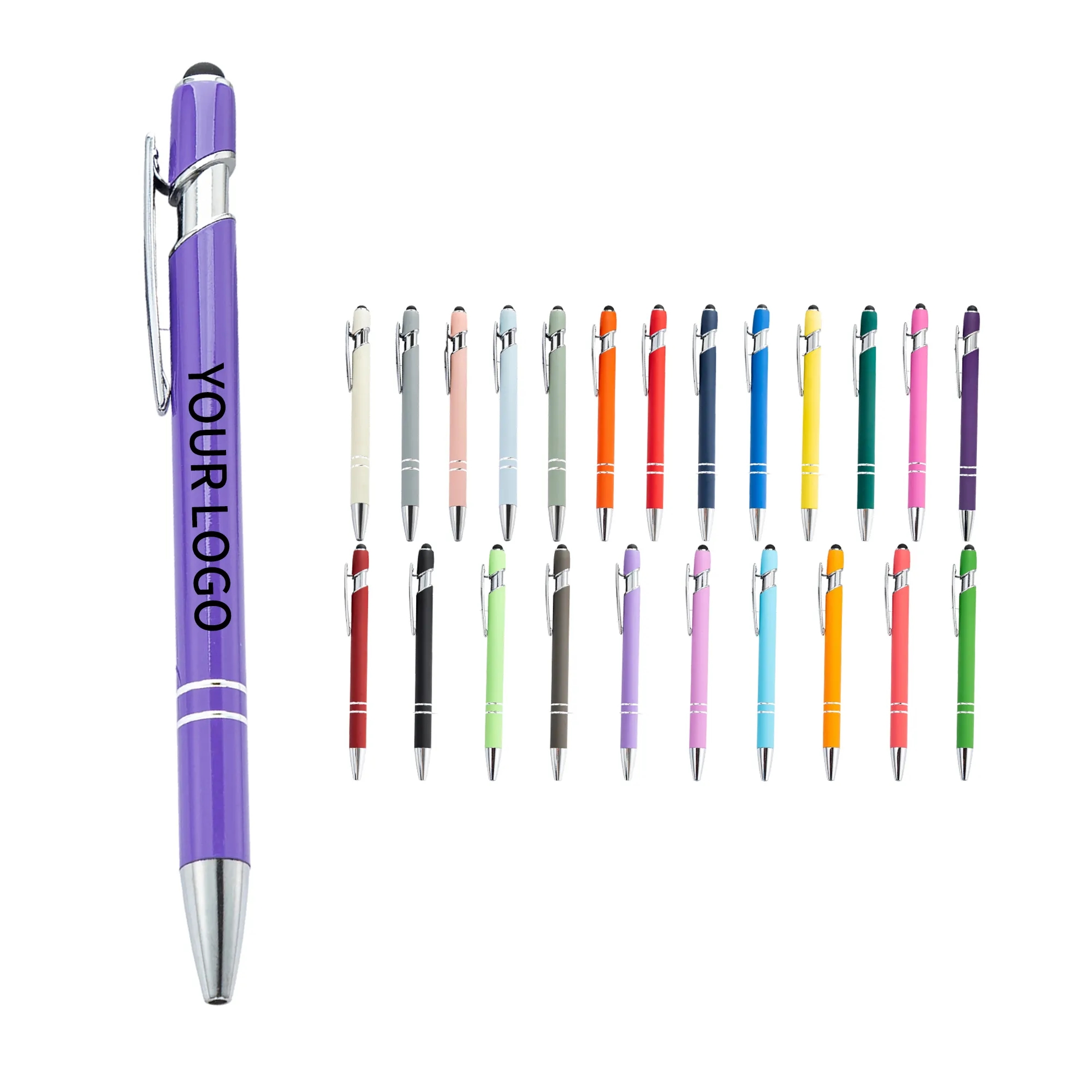 Aluminum Stylus Pen Rubberized Soft Grip 36
