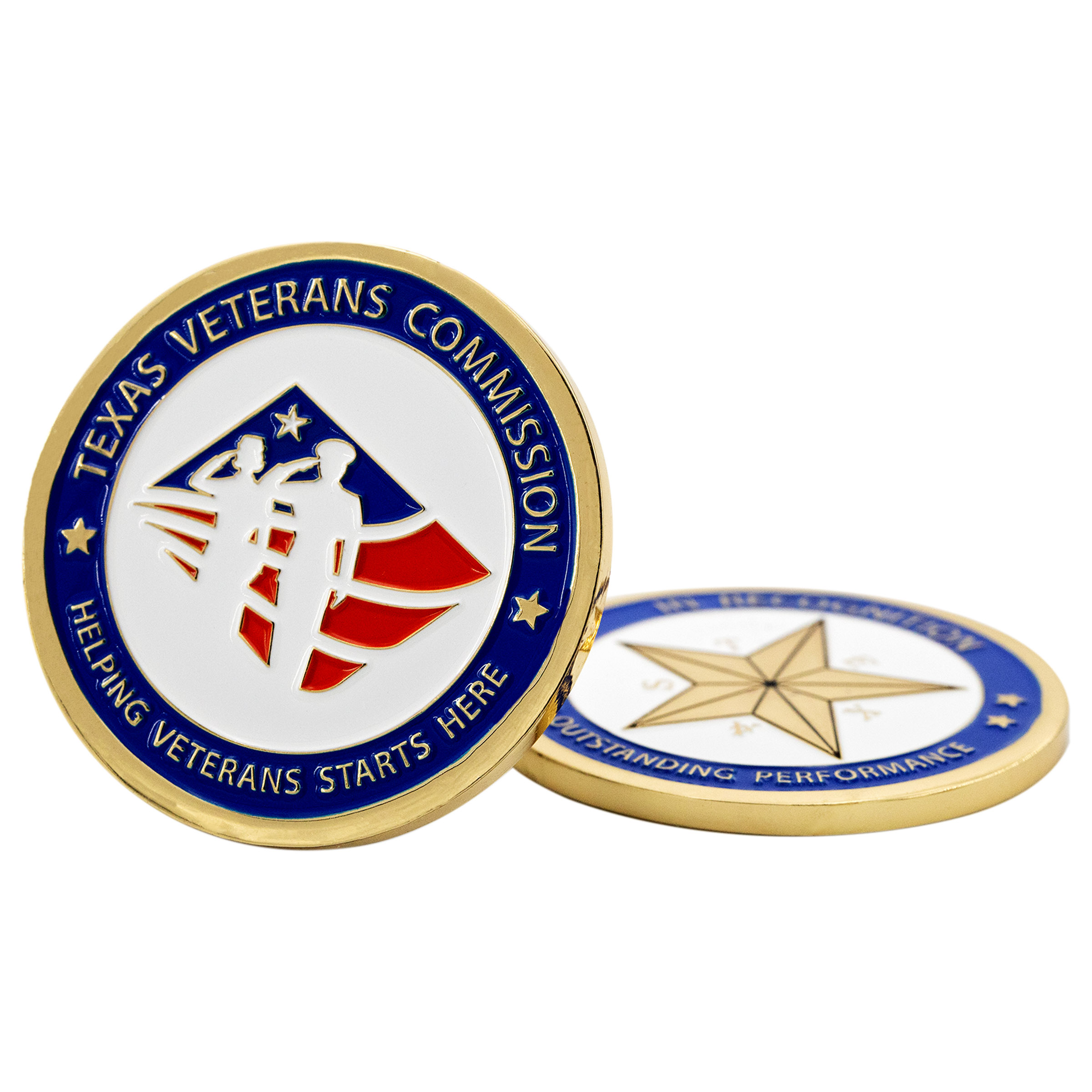 Die Struck Brass Challenge Coins (1-1/2") 14