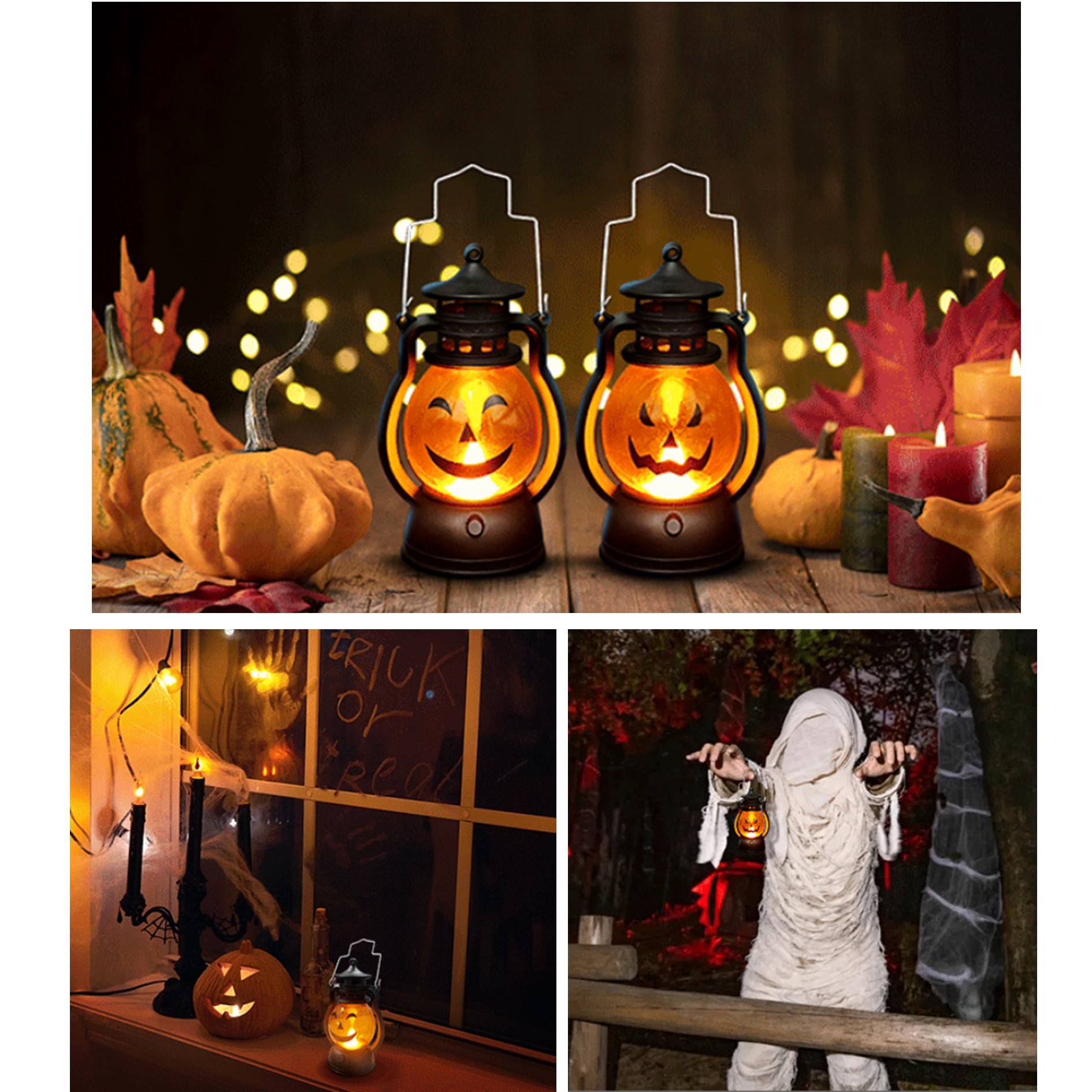 Portable Halloween Led Pumpkin Lantern 3