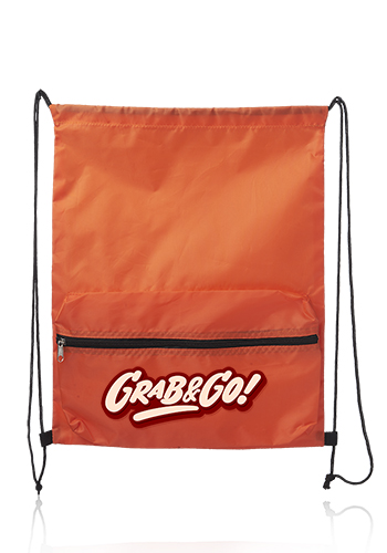 Augusta Drawstring Backpacks with Front Pocket 10