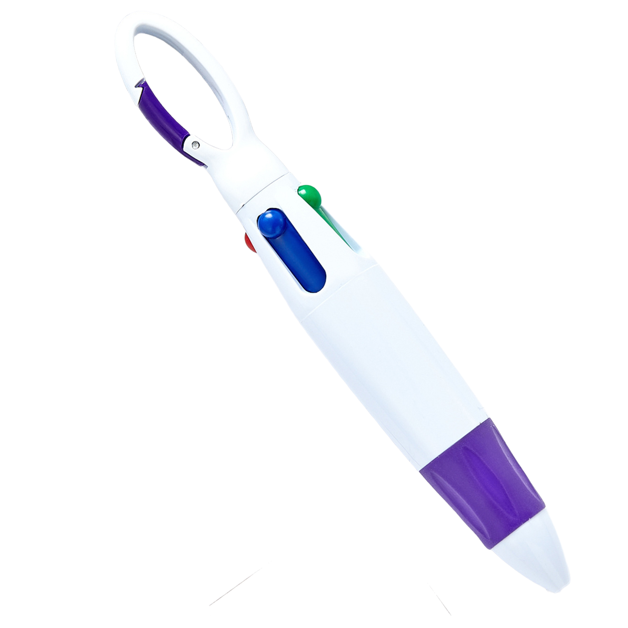 Multifunctional 4-in-1 Ballpoint Pen with Carabiner Clip 9