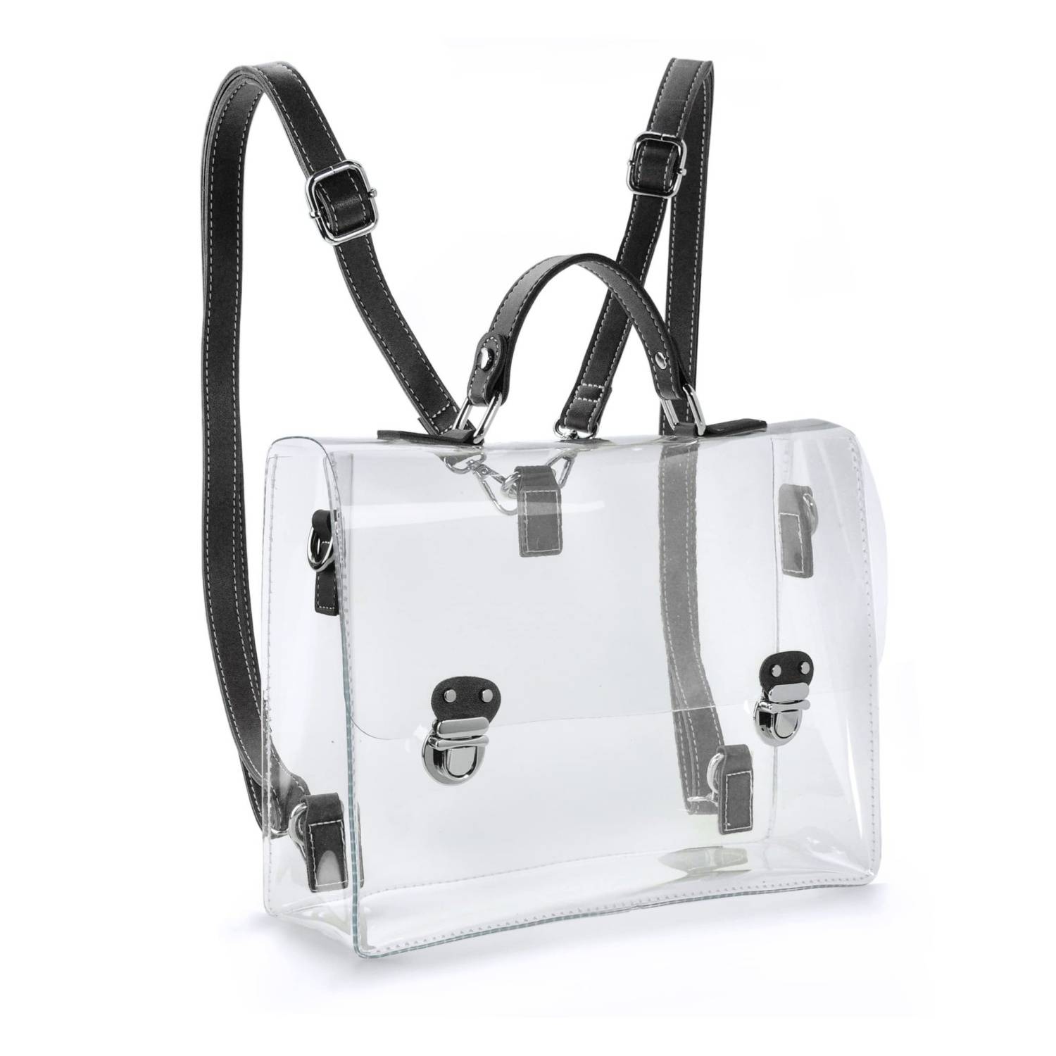 Multi Functional Waterproof Transparent Women's Backpack 9