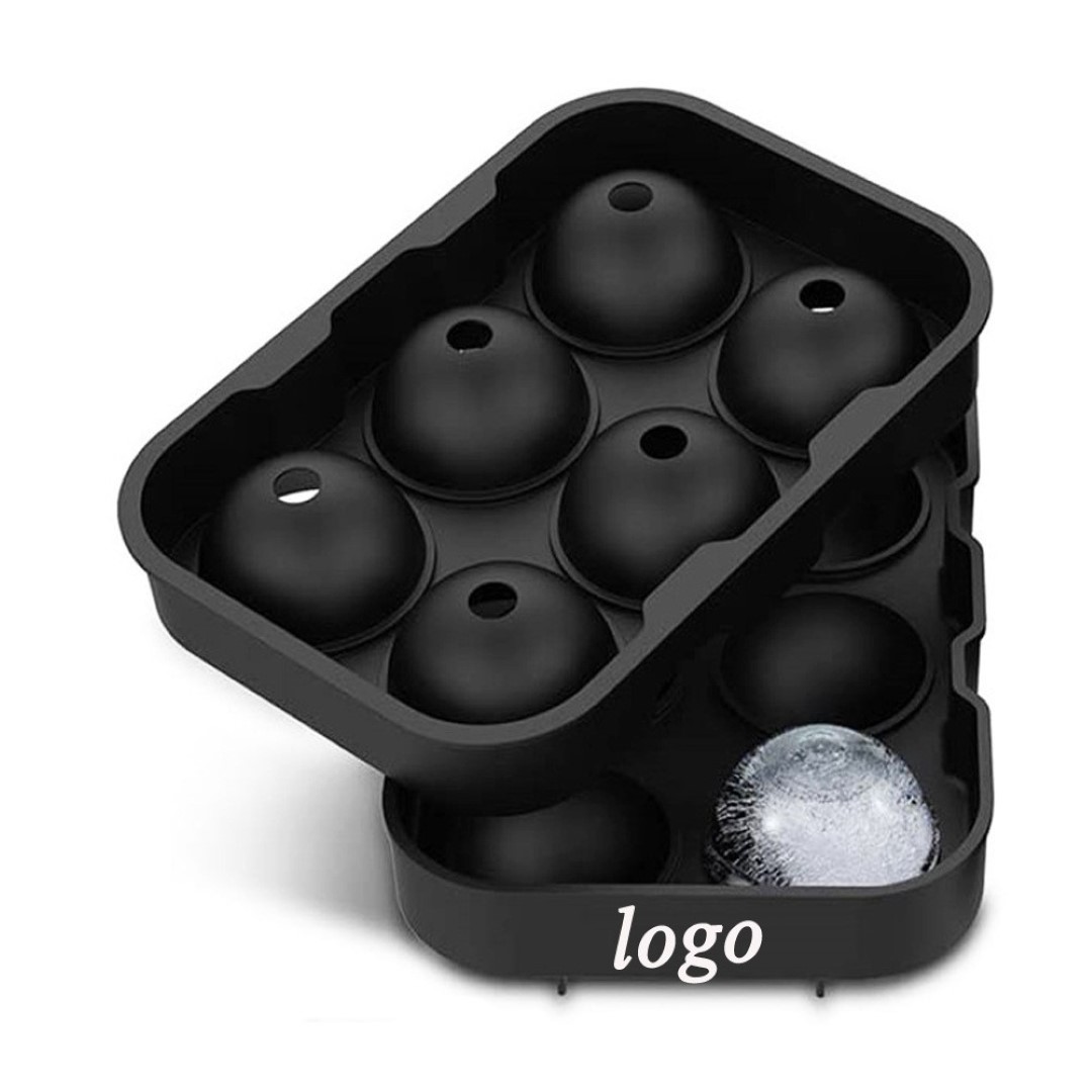 Silicone Ice Cube Round Molds Set of 6 6