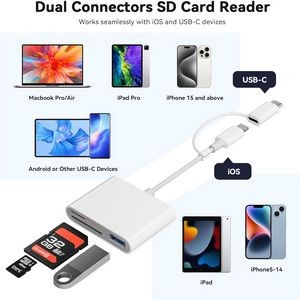 4 In 1 SD Card Reader For Iphone And Android 13