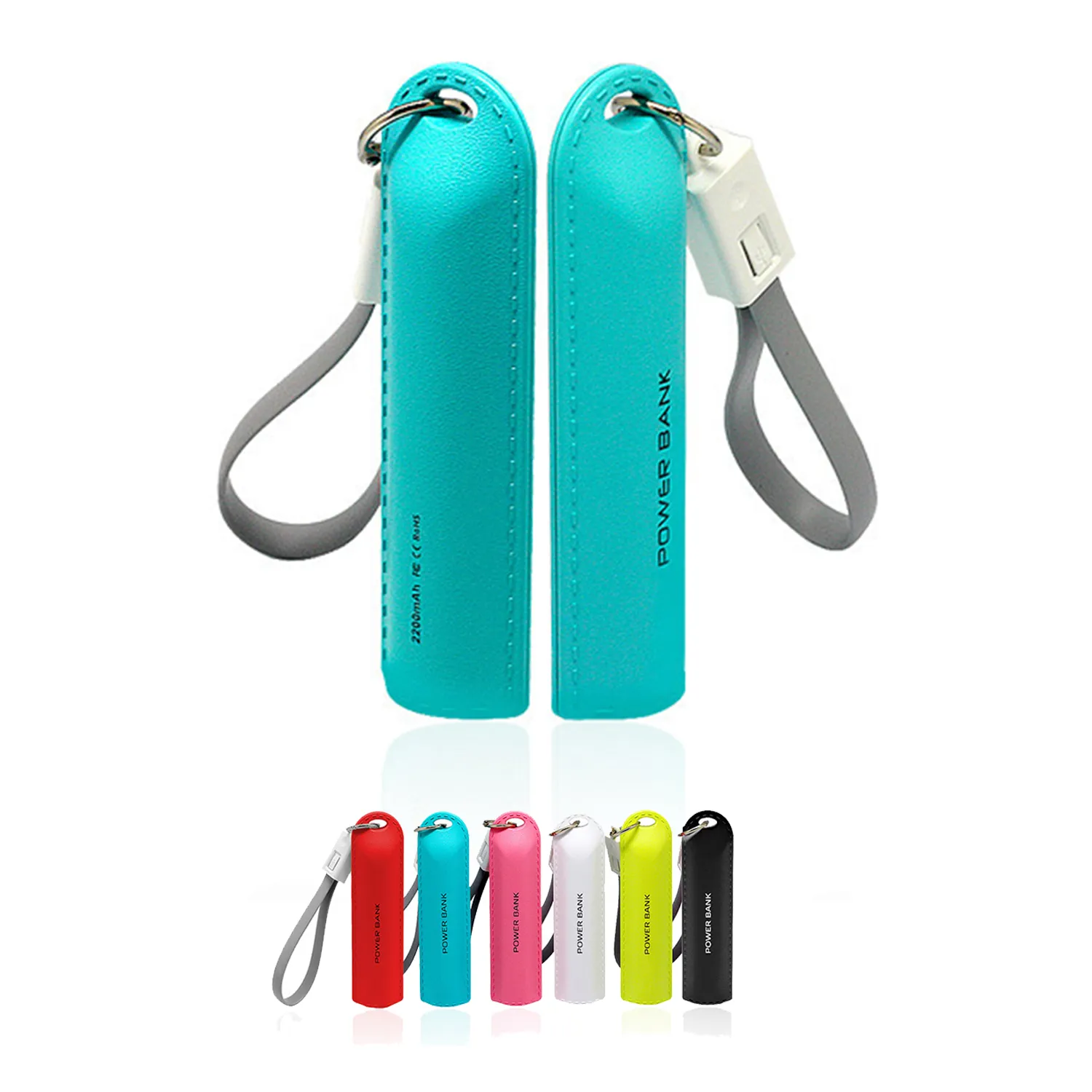 2600mAh 2 in 1 Keychain Power Bank Charger 2