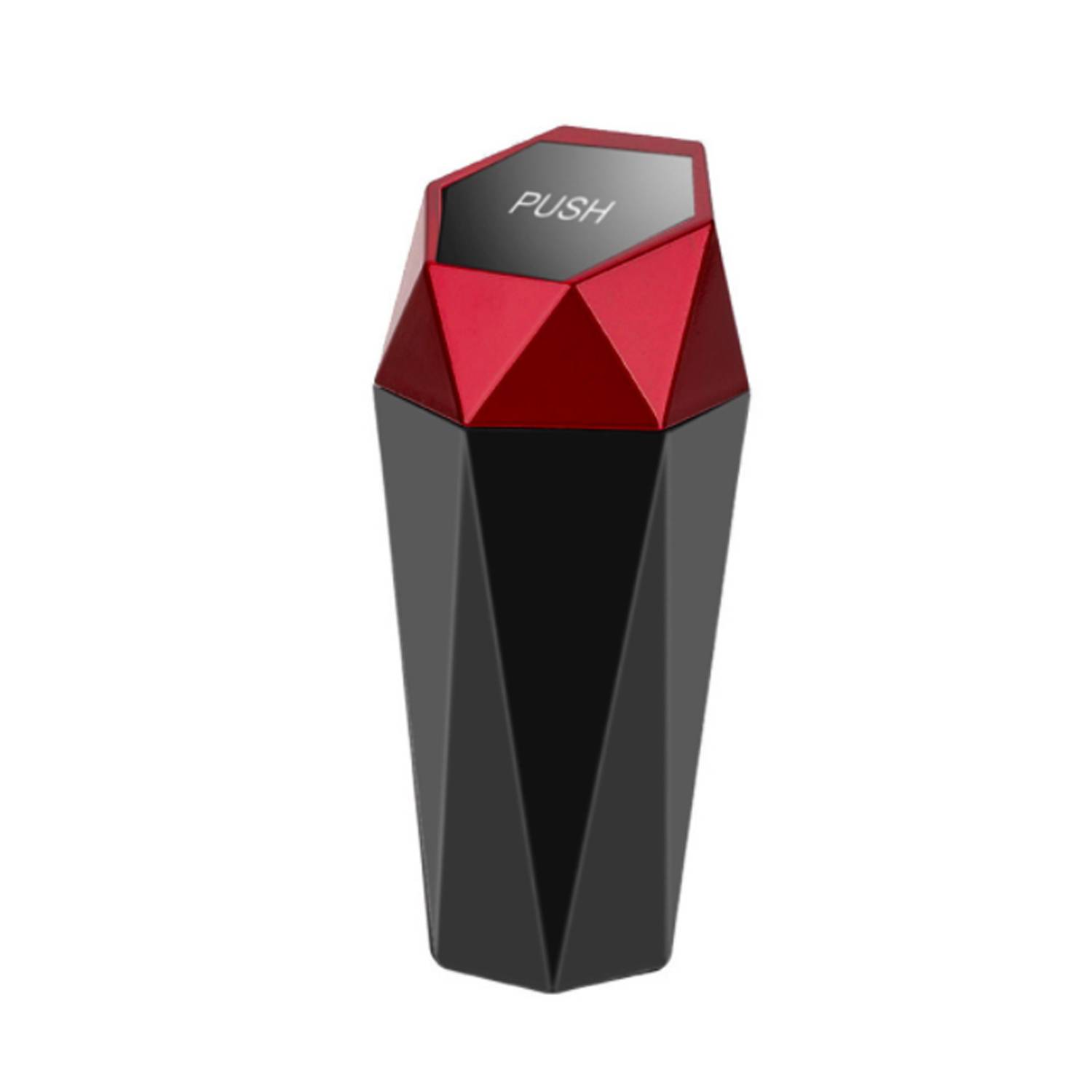 Mini Car Trash Can In Diamond Shape W/ Lid 3