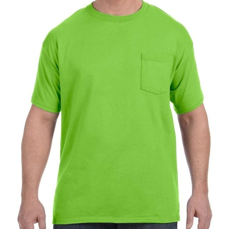Hanes 6.1 Oz. Tagless® ComfortSoft® Pocket T-Shirt 22