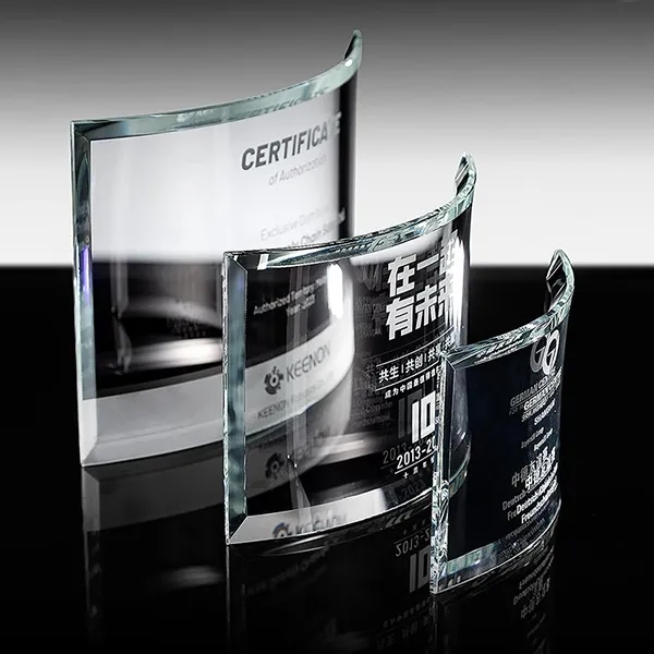 Engraved Curved Glass Award 2