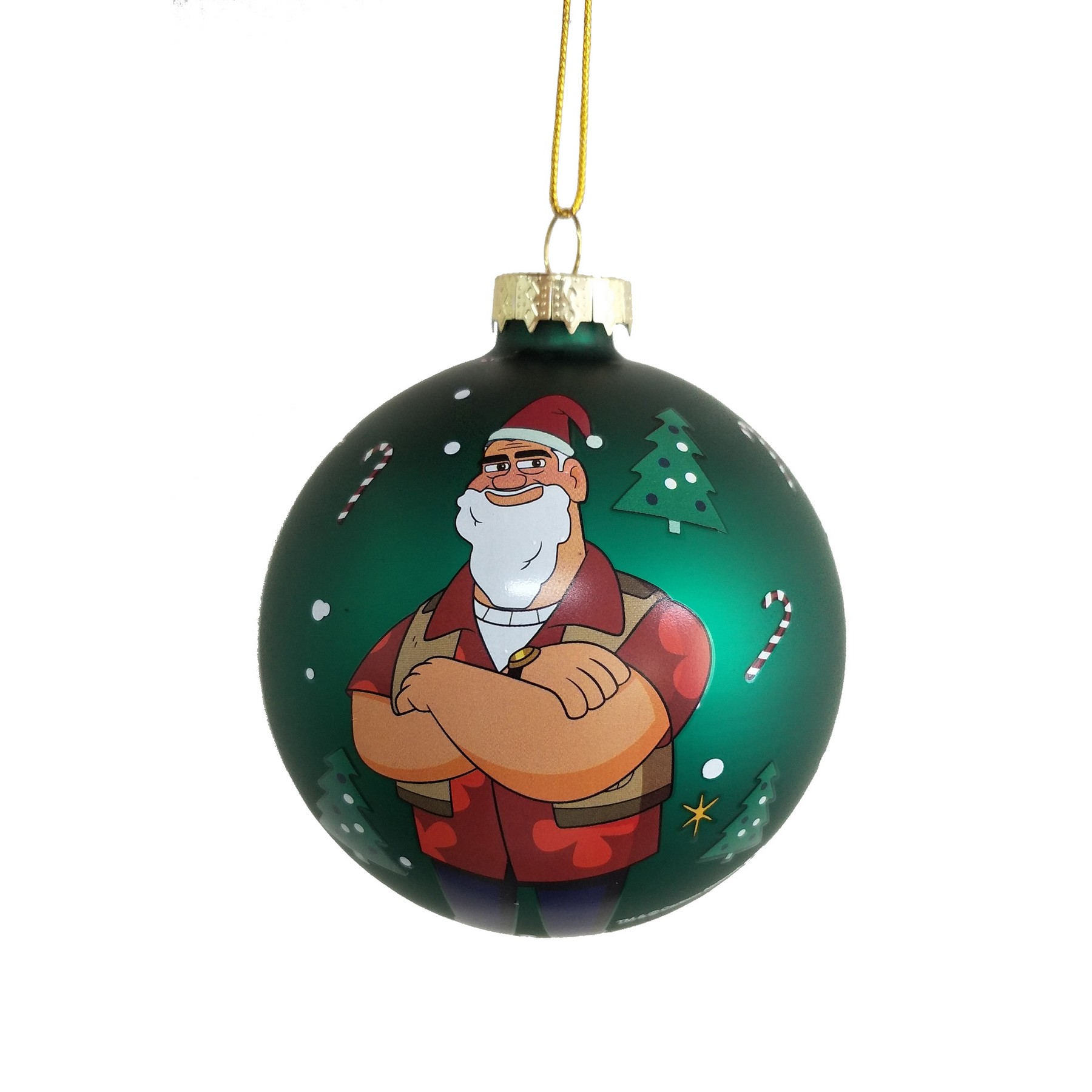 Printed Christmas Glass Ball 5