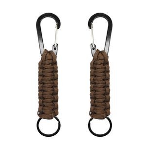 Durable Handmade Paracord Emergency Rope With Carabiner 12