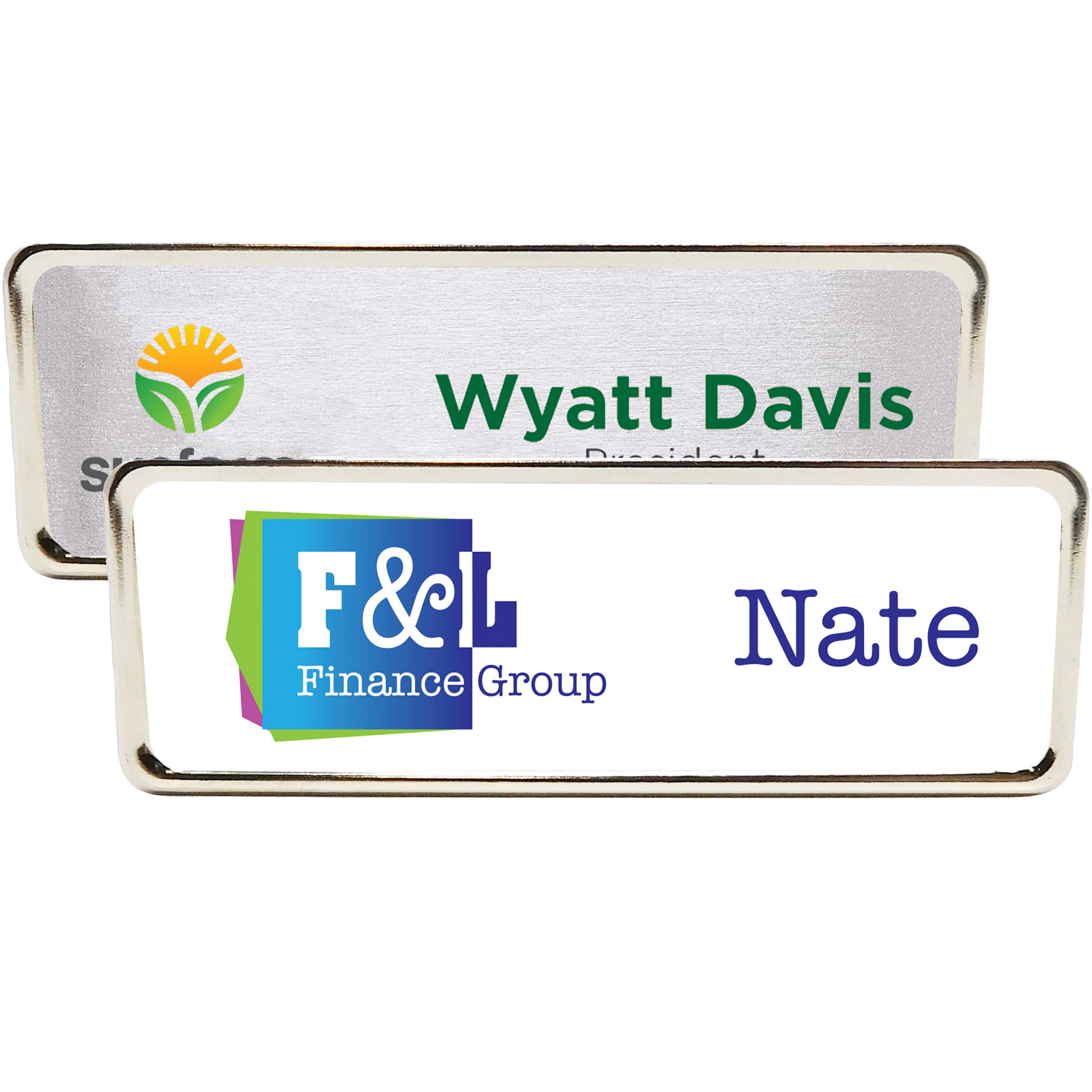 Columbus Metal Name Badge (standard 3 x 1) 2