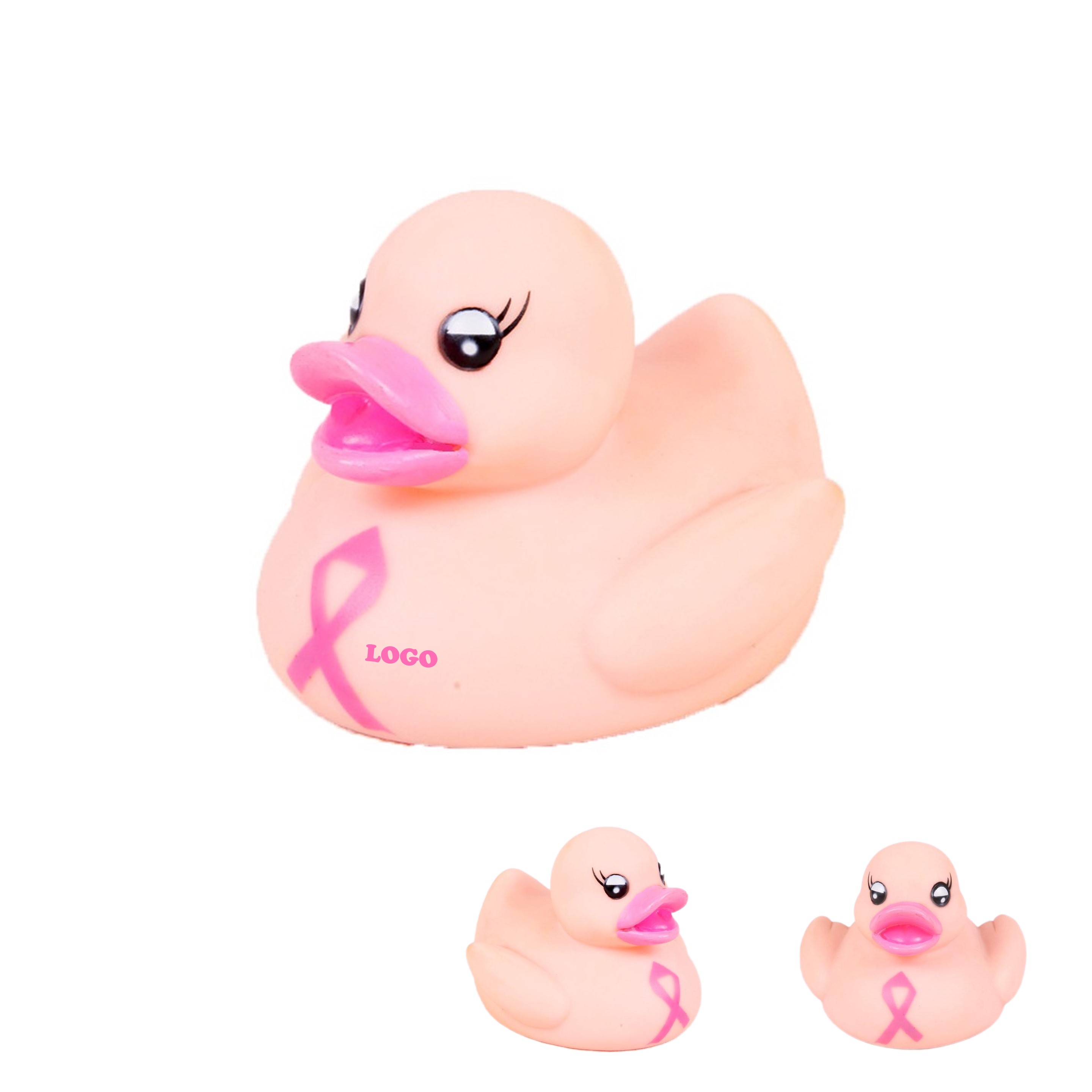Pink Ribbon Rubber Duck (direct import) 2
