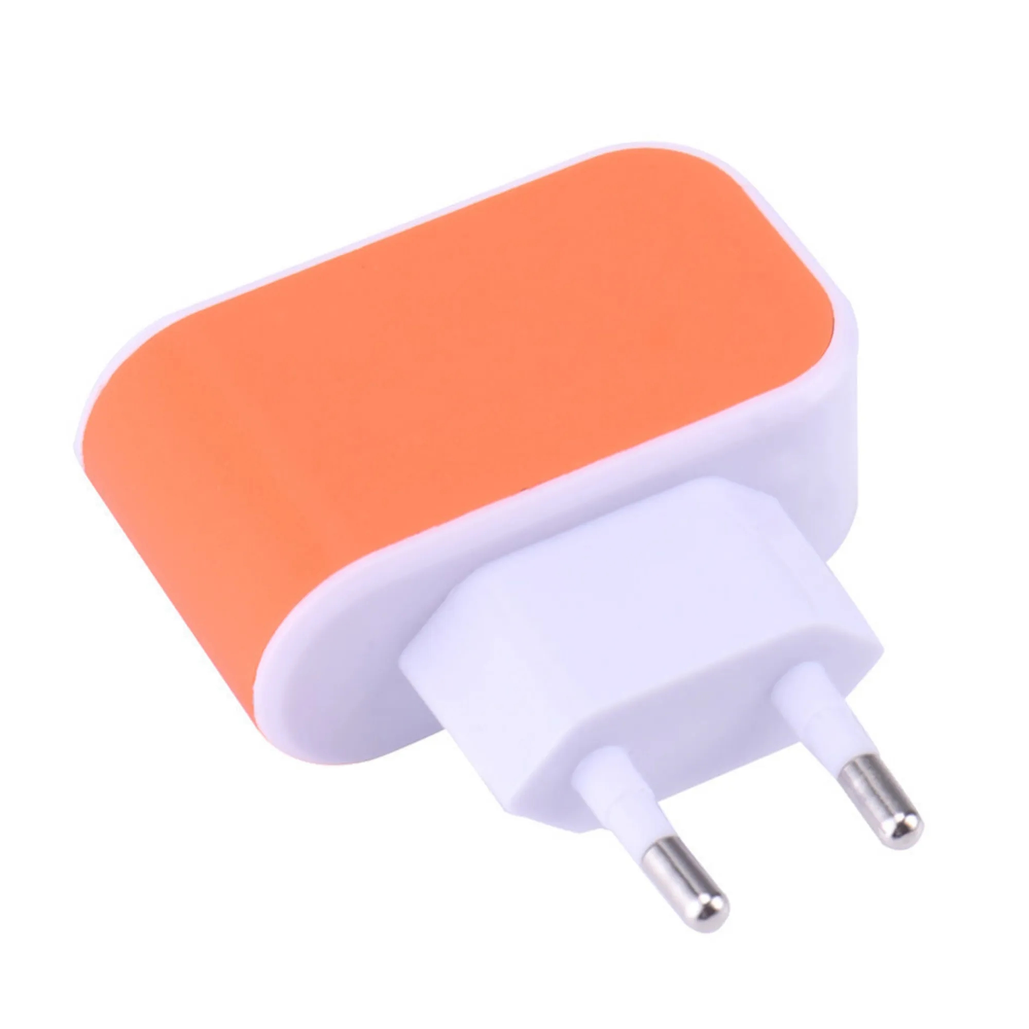 Compact 3 USB LED Charger 2.49x2.17x0.99 Inch 4