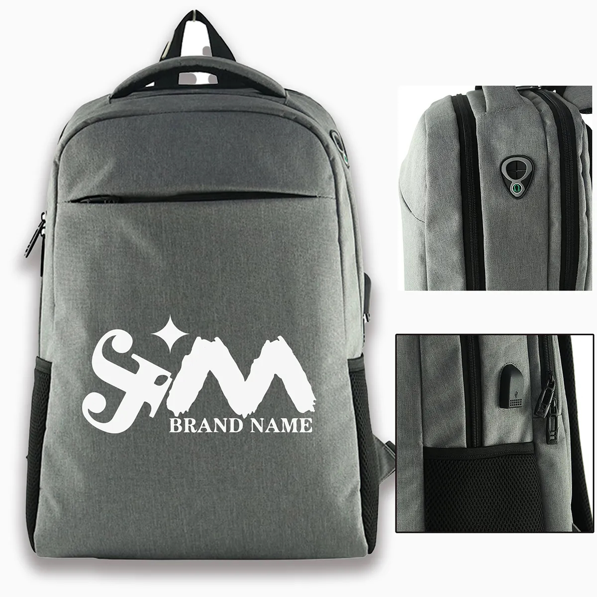 Durable Simple Travel Laptop Backpacks With Usb Headset Port 4