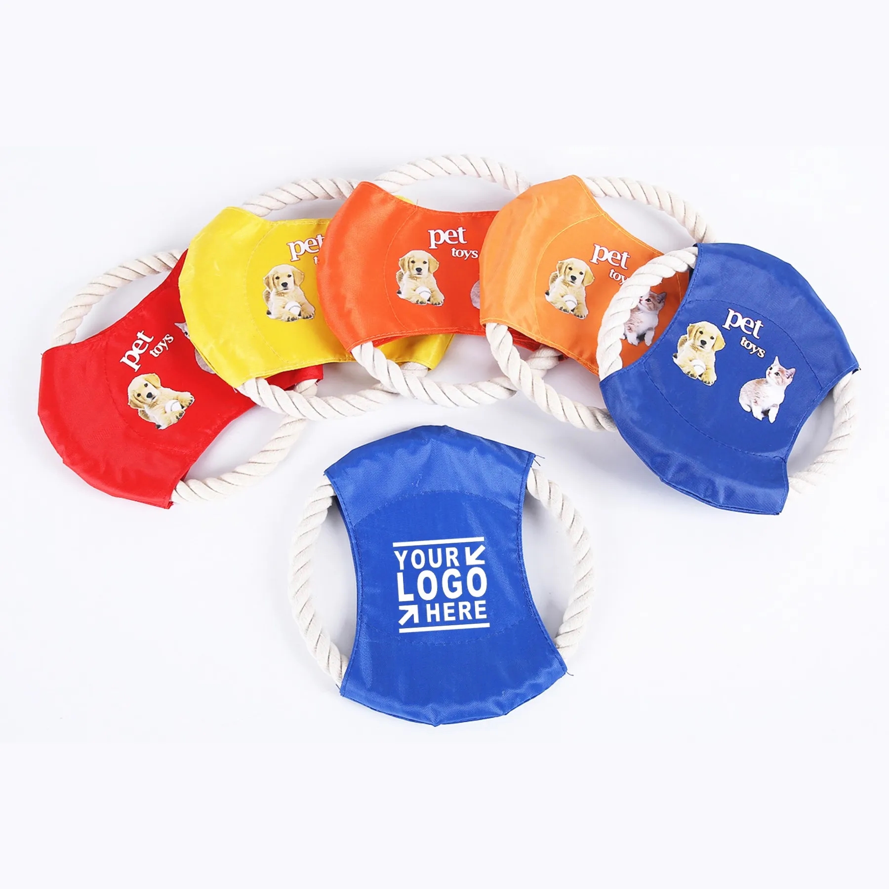 Durable Pet Cotton Flying Discs 2
