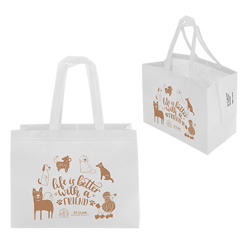 Kingston 80GSM Recycled Non-Woven Polypropylene Heat-Sealed Tote 12