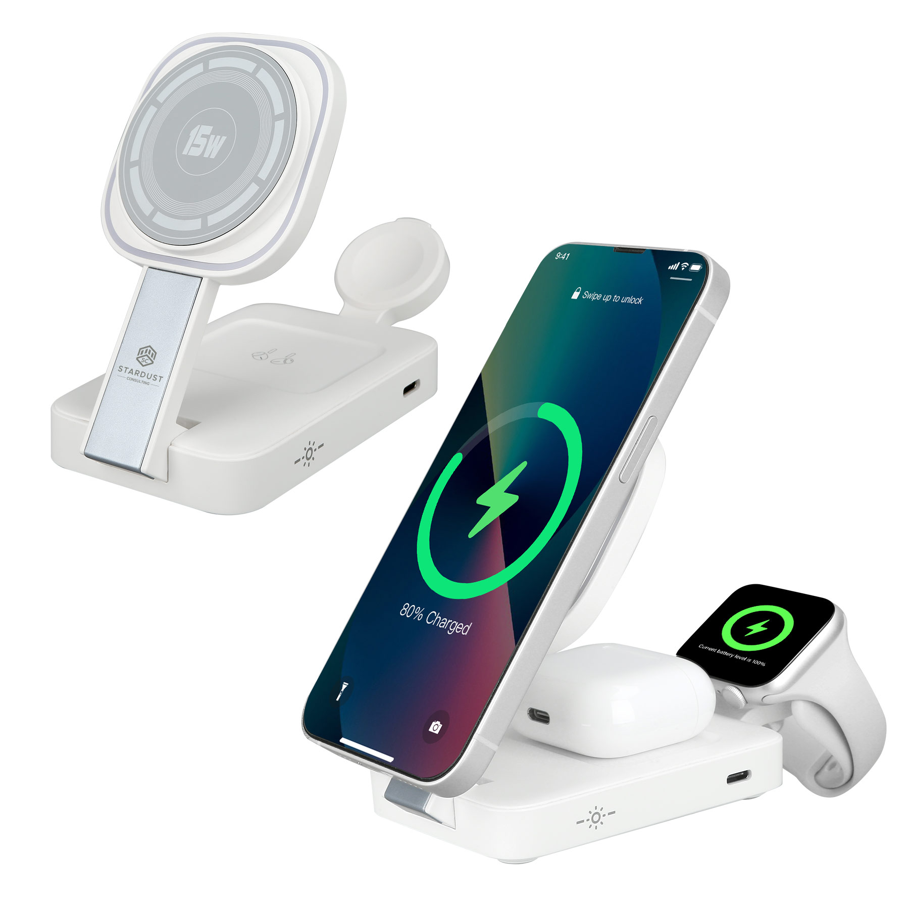 QiGlow 4-In-1 Charging Station 3
