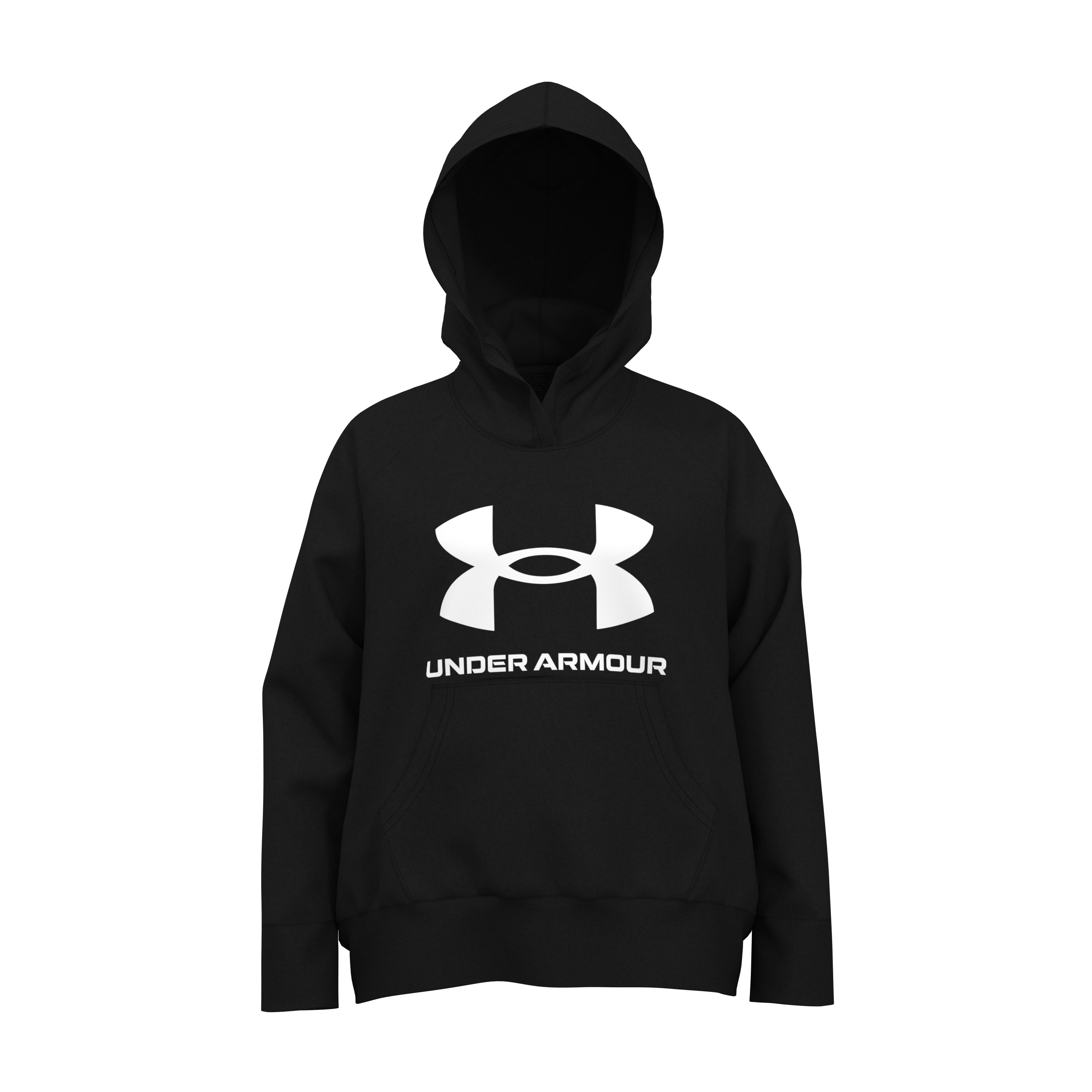 Girls' UA Rival Fleece Big Logo Print Fill Hoodie  3