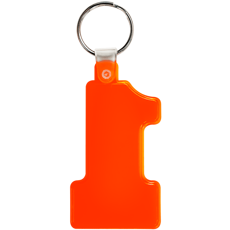 Number One Soft Plastic Keychains 8