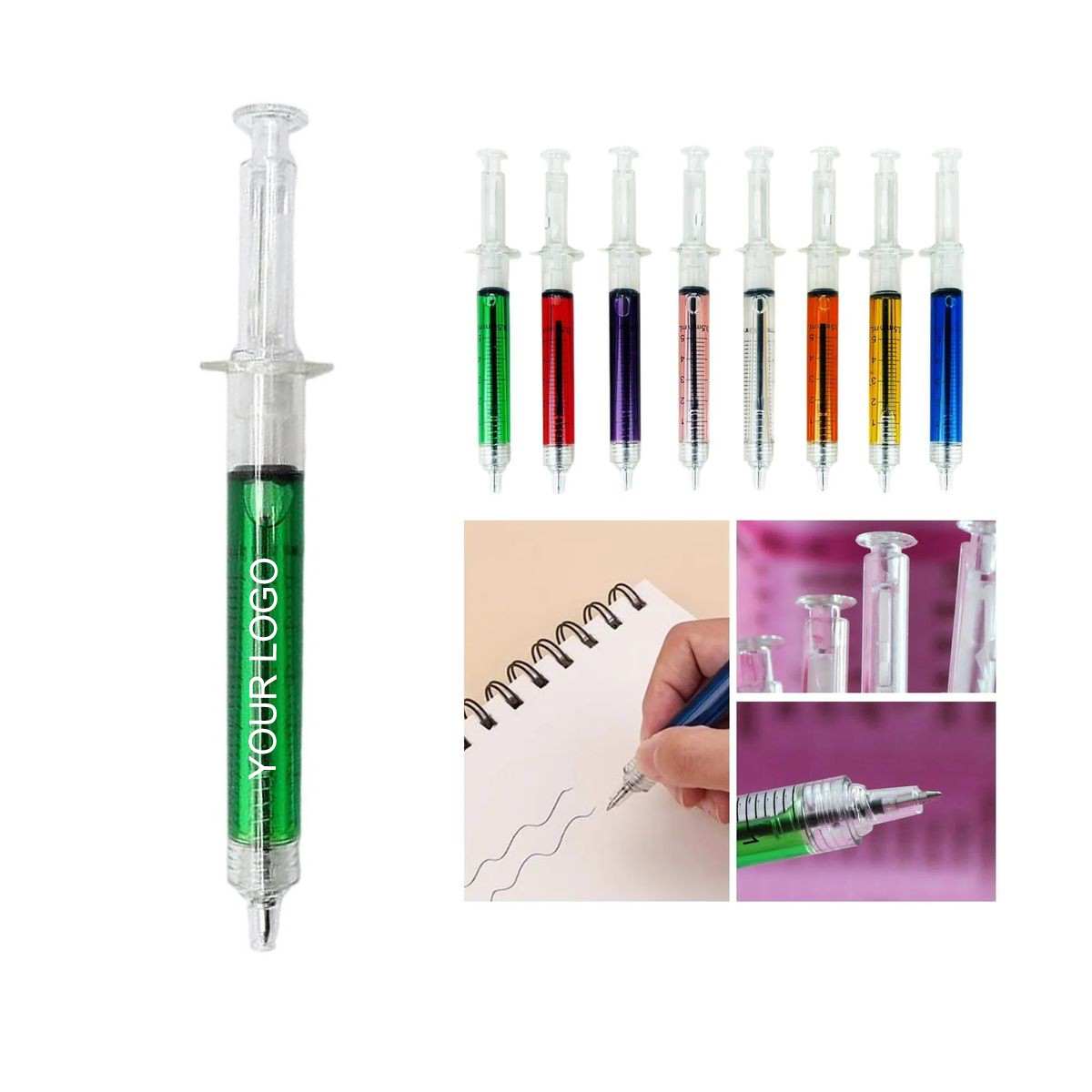Syringe Ballpoint Pen 5.71" x 0.4" with Realistic Details and Customization 10