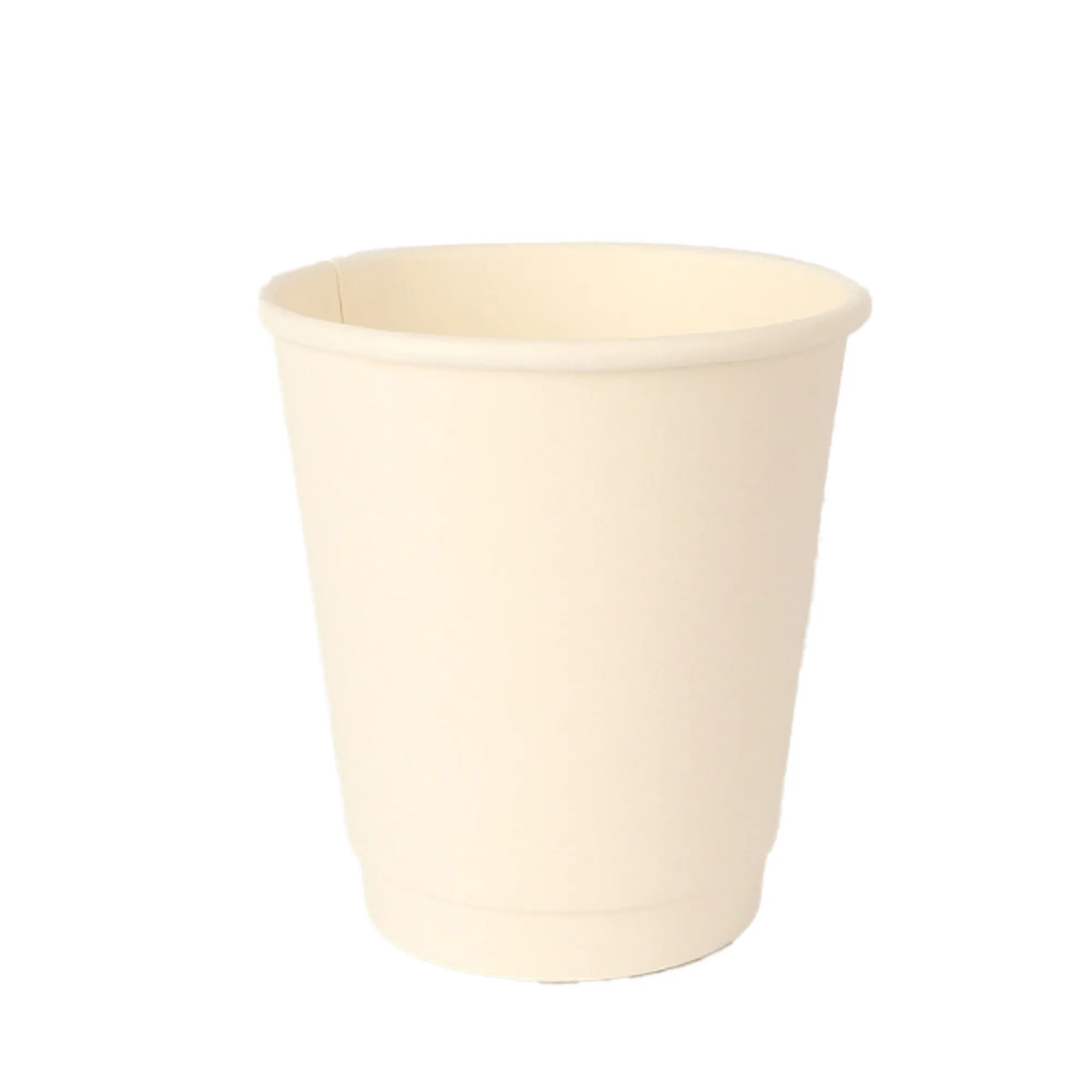 Disposable White Paper Coffee Cups Leakproof Portable 3