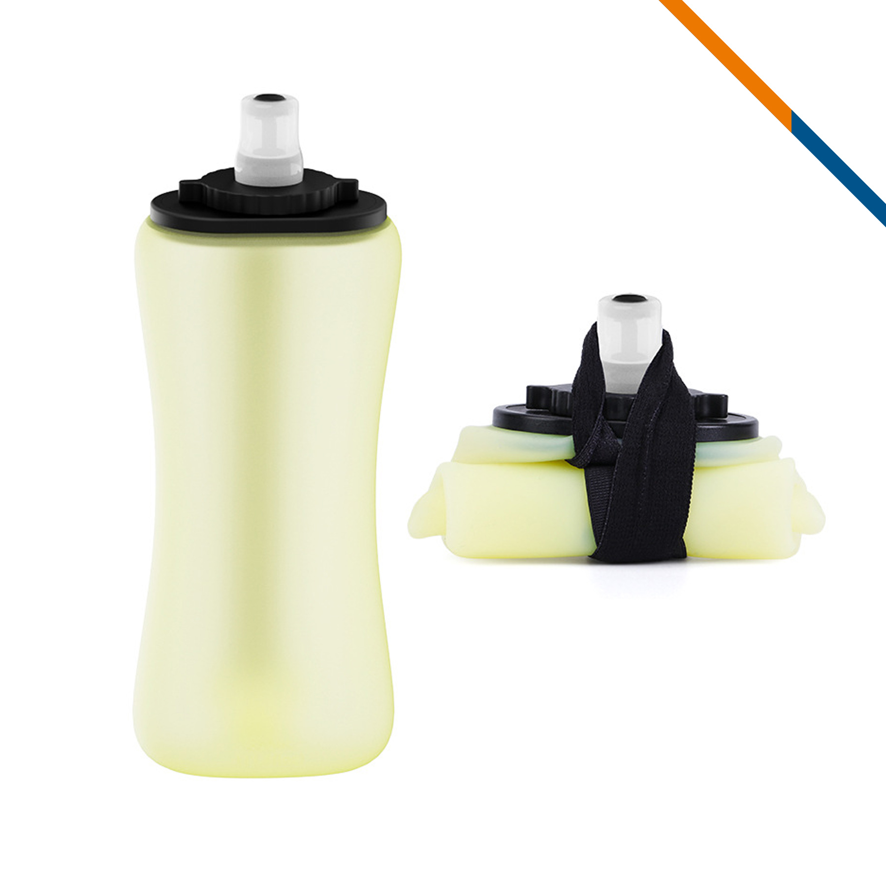Tovin Collapsible Silicone Water Bottle - 12 OZ. 6